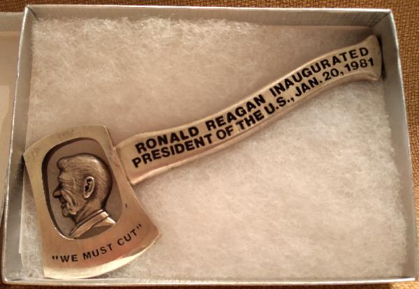 NEW ITEM Ronald Reagan Rare Sterling Silver Ax 1981 Inauguration 